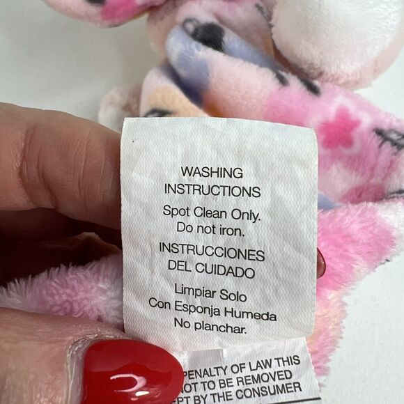 Little Beginnings Pink Unicorn Lovey Plush Floral Baby Security Blanket Stuffed - Picture 6 of 8